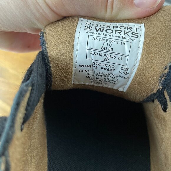 Rockport Works Women's Parissa Composite Toe Work Shoe Black SD35 Size 6.5M - Picture 8 of 8